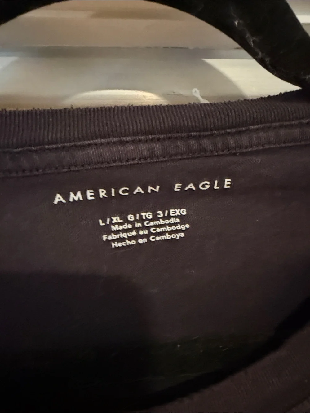 American Eagle Outfitters women’s Black Graphic Tee with Mountain Deer Print - Picture 2 of 2